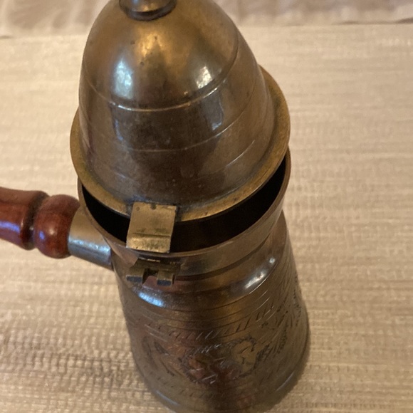 Vintage Brass Arabic Turkish Dallas Coffee Pot Decor - Picture 6 of 7